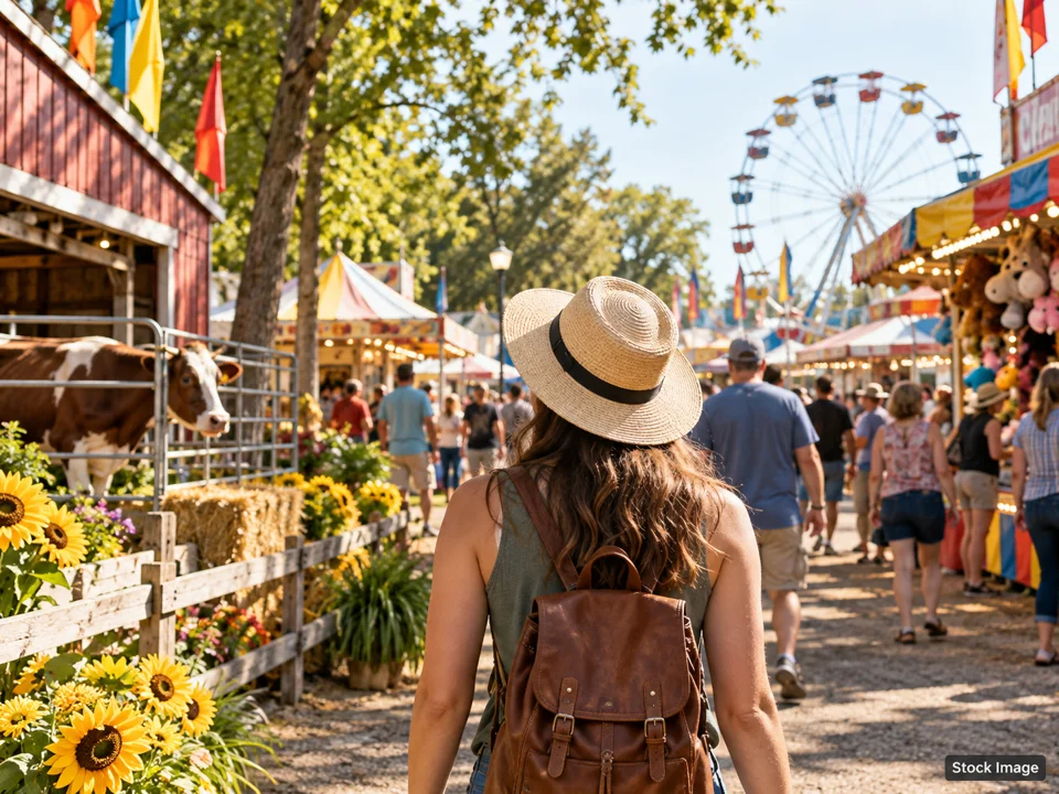 Fall Mooket at the Putnam County Fairgrounds: County & State Fairs in Indiana (state fair scene)